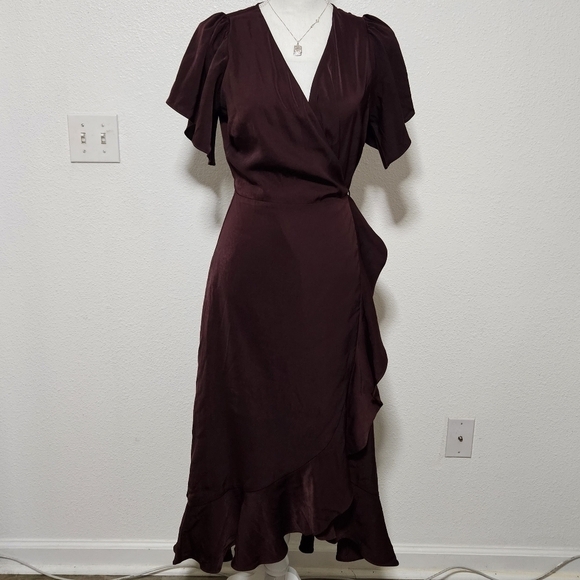 Chelsea 28 high low wrap maxi dress size  medium - Picture 1 of 16
